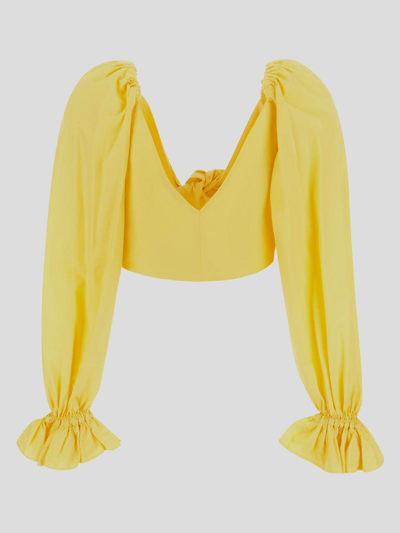 Shop House Of Amen Long Sleeves Top In Yellow