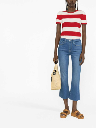 Frame Le Crop Mini Boot Jeans In Light Wash