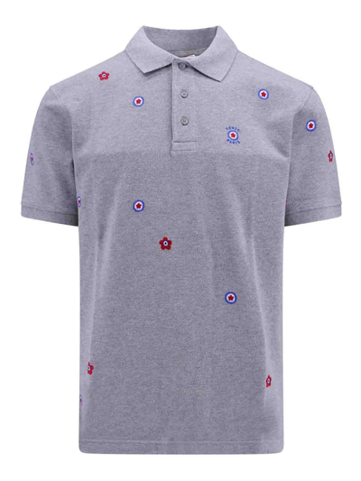 Shop Kenzo Polo - Gris In Grey