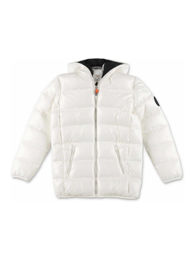 Shop Save The Duck Boy Padded Jacket In White