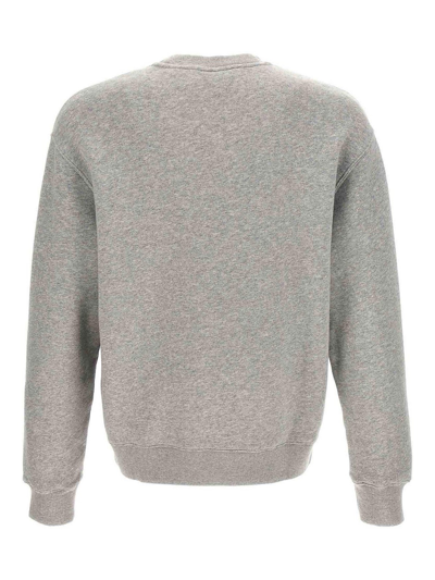 Shop Maison Kitsuné College Fox Sweatshirt In Grey