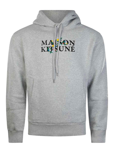 Shop Maison Kitsuné Grey Sweatshirt