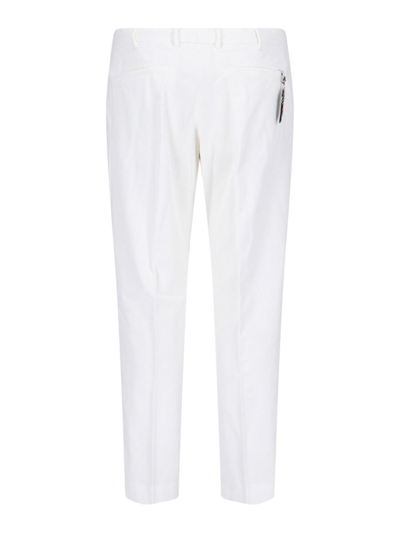 Shop Pt Torino Velvet Trousers In White