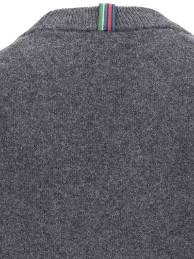 Shop Paul Smith Wool Cardigan In Grey