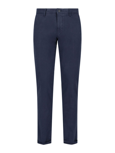 Shop Incotex Straight Trousers In Blue