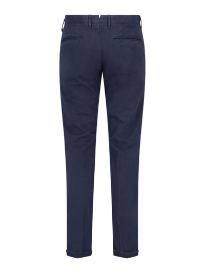 Shop Incotex Straight Trousers In Blue