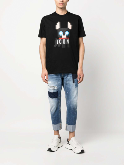 Shop Dsquared2 Ciro Cool Fit Tee In Black