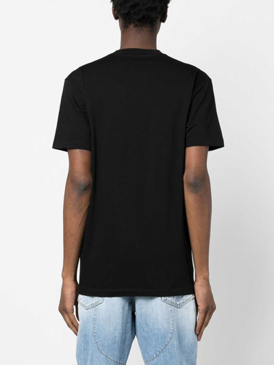 Shop Dsquared2 Pixeled Icon Cool Fit Tee In Black