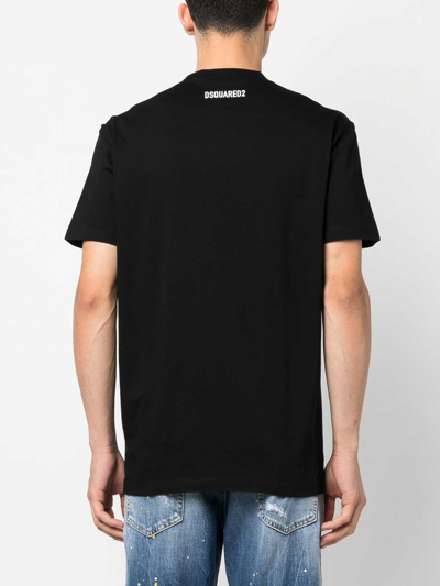 Shop Dsquared2 Ciro Cool Fit Tee In Black