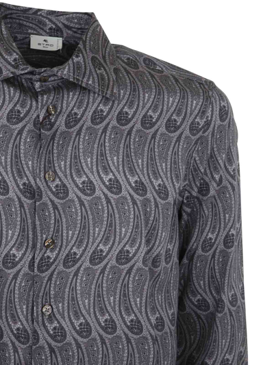 Shop Etro Camisa - Gris In Grey