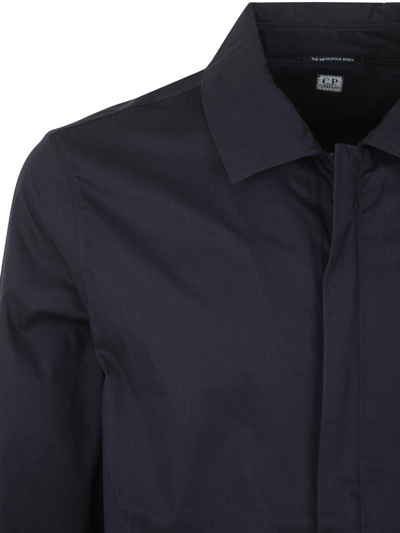 Shop C.p. Company Metropolis Series Gabardine Shirt In Azul