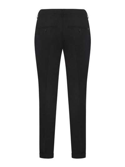 Dondup Wool Trousers With Belt Loops And Pockets In Grey