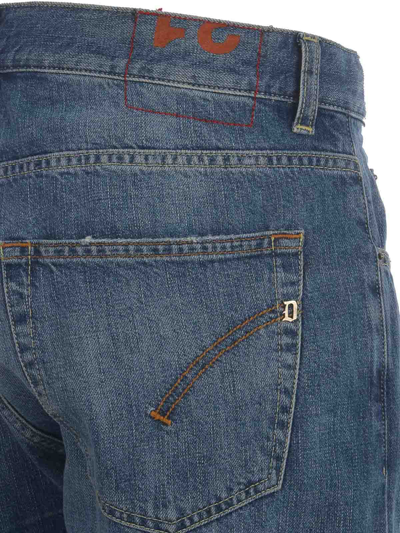 Dondup Dian Straight-leg Distressed Jeans In Blue
