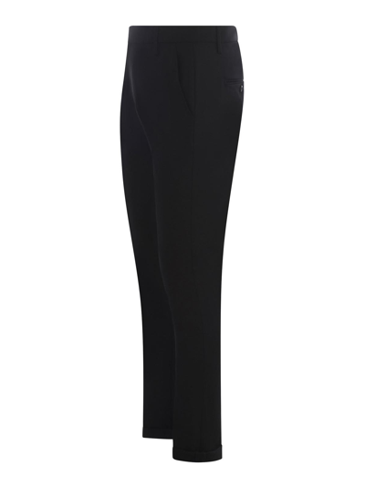 Dondup Trousers  Gaubert In Virgin Wool In Black