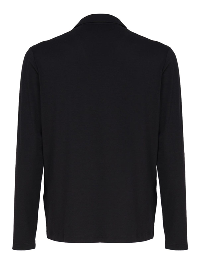 Shop Dondup Wool And Silk Polo In Black
