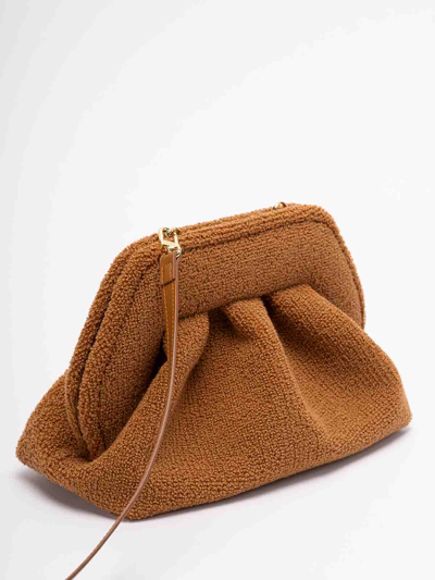 Shop Themoirè `tia Coral Sponge` Clutch Bag In Brown