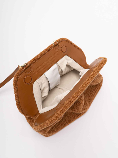 Shop Themoirè `tia Coral Sponge` Clutch Bag In Brown