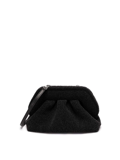 Shop Themoirè `tia Coral Sponge` Clutch Bag In Dark Grey