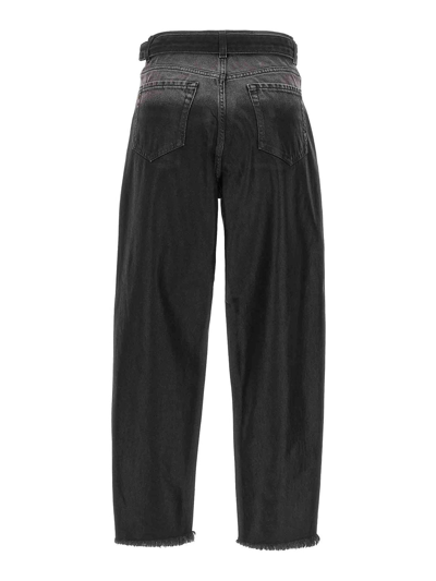 Shop Pinko Maddie Sash Jeans In Grey