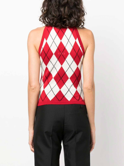 Shop Msgm Top - Rojo In Red