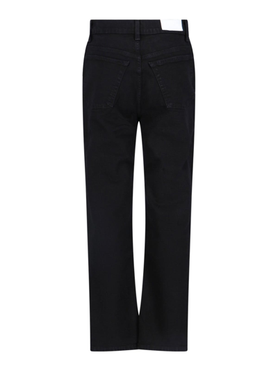 Shop Re/done Straight Jeans In Black