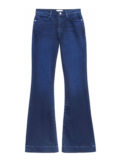 Shop Frame Jeans Acampanados - Lavado Oscuro In Dark Wash