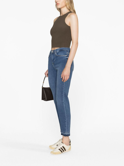 Shop Frame Jeans In Dark Blue