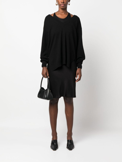 Shop Twinset Vestido Midi - Negro In Black