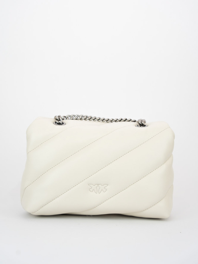 Pinko Mini Love Puff Maxi Quilted Bag In White