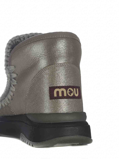 Shop Mou Ankle Boots   Made Of Leather In White