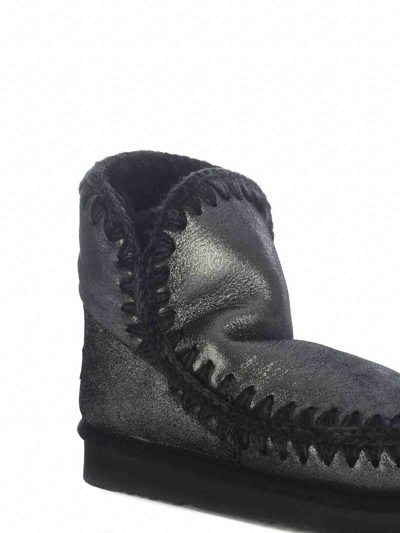 Shop Mou Ankle Boots   Made Of Leather In Grey