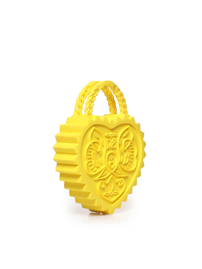Shop Dsquared2 Heart Bag In Yellow