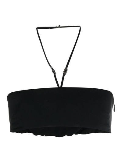 Dsquared2 Halterneck Bralette Top In Black