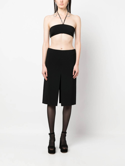 Dsquared2 Halterneck Bralette Top In Black