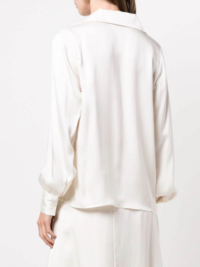 Shop Anine Bing Mylah Shirt In Blanco