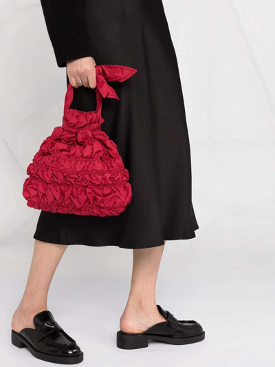 Anine Bing Black Silk Bar Mid-length Skirt In Negro