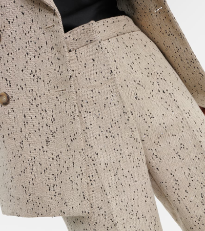 Altuzarra Laski Hemp-blend Wide-leg Pants In Neutrals