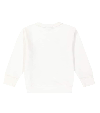 Shop Stella Mccartney Printed Cotton Jersey Sweatshirt In White
