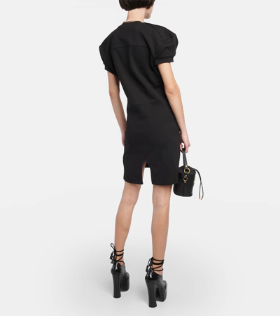 Shop Vivienne Westwood Orb Printed Cotton Jersey T-shirt Dress In Black