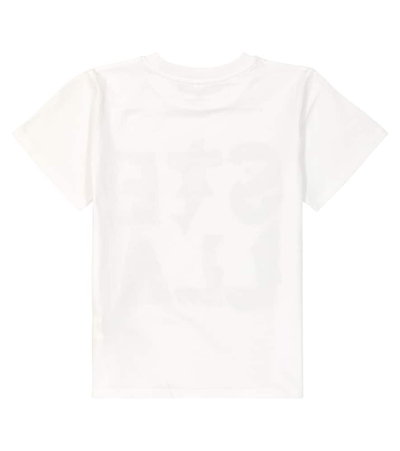 Shop Stella Mccartney Printed Cotton Jersey T-shirt In Weiss