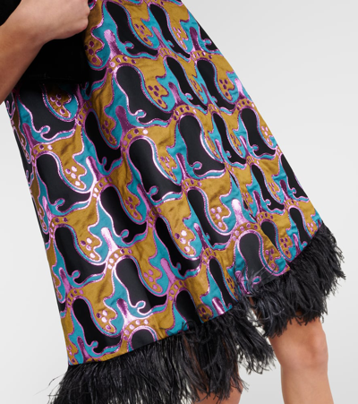 La Doublej La Fenice Mini Dress In Multicoloured