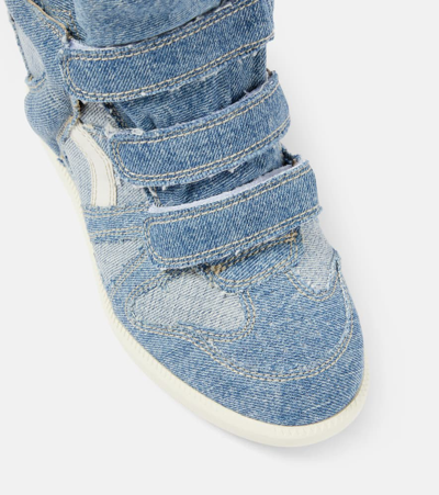 Shop Isabel Marant Bekett High-top Sneakers In Blue