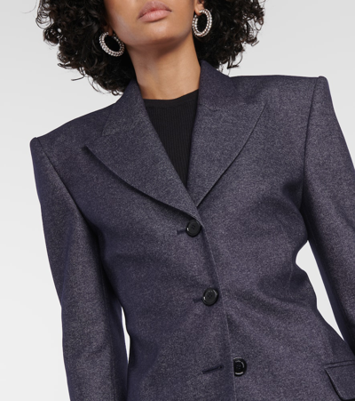Magda Butrym Wool-blend Blazer In Blue