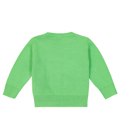 Shop Stella Mccartney Baby Cotton Sweater In Green