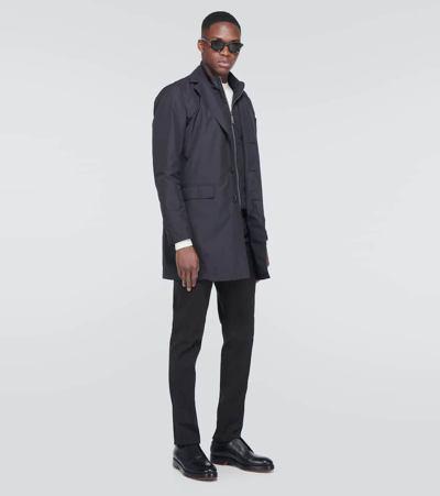 Shop Herno Byron Vest And Coat Set In Black