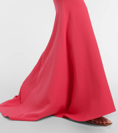 Safiyaa Asymmetric Pollina Gown In Pink