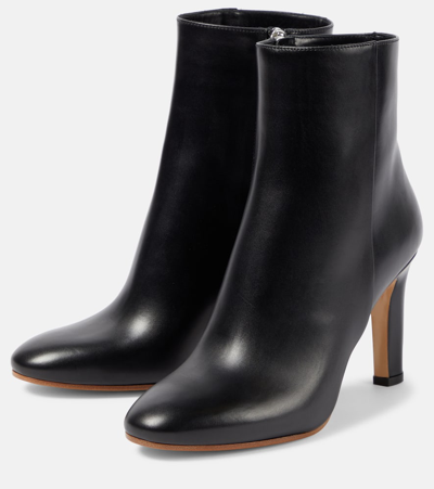 Shop Gabriela Hearst Lila Leather Ankle Boots In Black