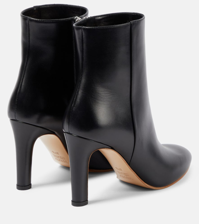 Shop Gabriela Hearst Lila Leather Ankle Boots In Black