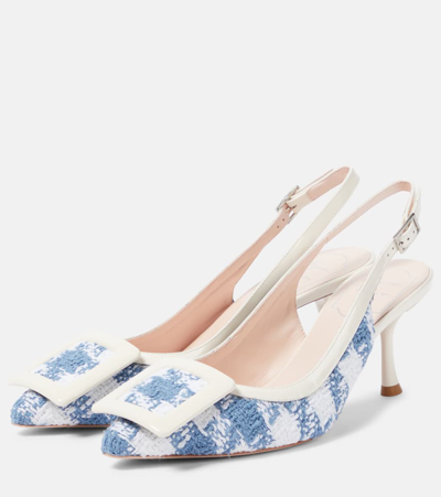 Roger Vivier Viv In The City 65 Slingback Pumps In White