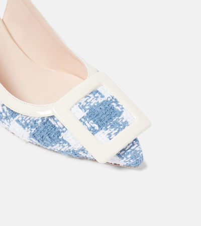 Roger Vivier Viv In The City 65 Slingback Pumps In White